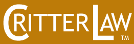 Critter Law logo with superimposed horses